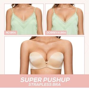 Push up bra. With extra set of clear straps. Never worn
